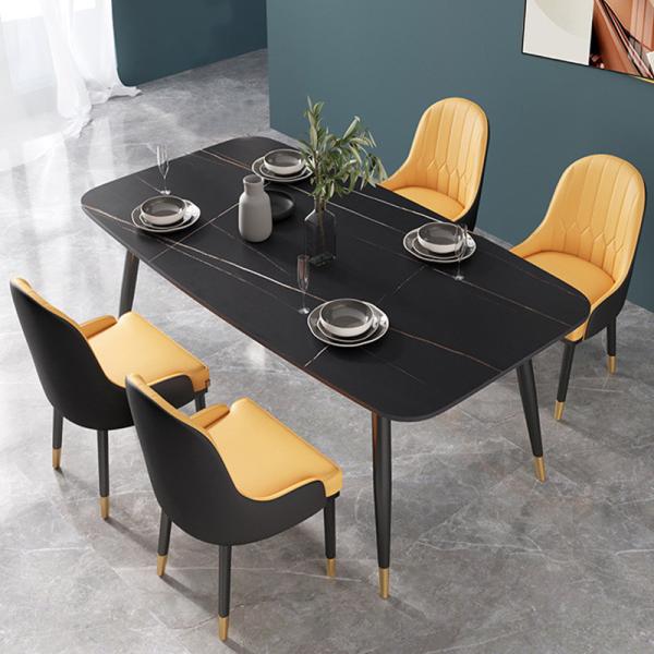 Buy cheap Metal Nordic Marble Dining Tabl Light Luxury For 4 - 6 People from wholesalers