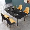 Buy cheap Metal Nordic Marble Dining Tabl Light Luxury For 4 - 6 People from wholesalers