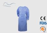 Buy cheap Medical Disposable Surgical Gown With Knitted Cuffs Bule Color CE certificate from wholesalers