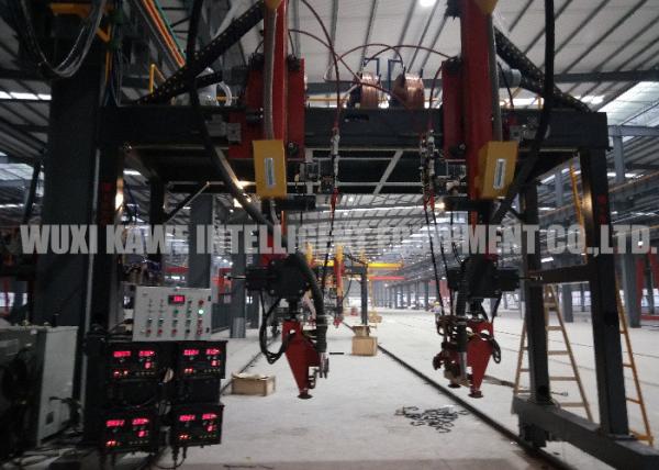 Heavy Duty H Beam Gantry Welding Machine Double Arc Automatic Welding Production