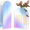 Buy cheap U Shape Bending Rainbow color Flower Acrylic Vase For Home Decor Or Wedding Table from wholesalers