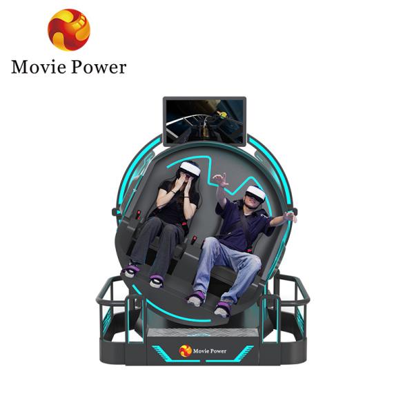 2 Seats 9d Roller Coaster Machines 360 Rotation Vr Cinema 360 Degree Flying
