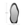 Buy cheap 60x160cm Wooden Frame Freestanding Floor Mirror Black White from wholesalers