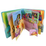 Oem Cut Out Board Book 157Gsm Art Paper Hot Foil Stamping Cover Finishing