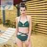 Buy cheap Stretchy Mermaid Two Piece Bathing Suit Breathable Adjustable Halter Straps from wholesalers