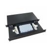 Buy cheap 1U Chassis Patch Panel Fiber Optic 24 Port Multi / Single Mode 19 Inch Rack Mounted from wholesalers