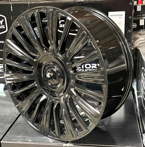 Buy cheap Hyper Black Escalade Platinum Replica Wheels Rims Fits 22" All Season Tires Silverado from wholesalers