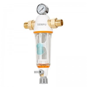 Pre filter 360 degrees rotating interface Whole house automatic backwash pre-filtered water prefilter (4)