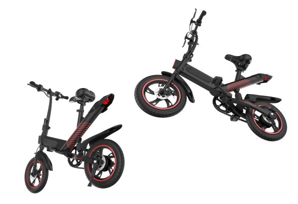Buy cheap Portable Electric City Folding Bike 14 Inch Pneumatic Tire Max Speed 25KM / H from wholesalers