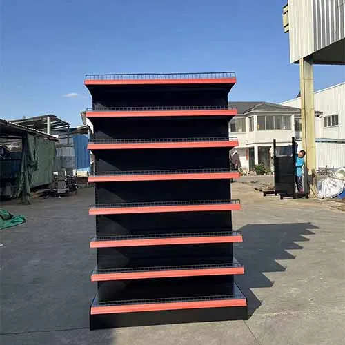 Factory Custom Size Color fashion store shelves grocery rack for wall