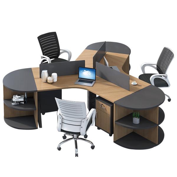 Buy cheap 3/6 Person Workstation Simple Modern Office Furniture with Desk Chair and Screens from wholesalers