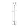 Buy cheap Brass Snap Zinc Alloy Cable Looping Gripper For Light Hanging 1.5mm from wholesalers