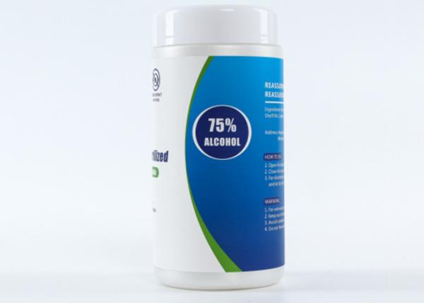 Protective 60 Sheets 75% Alcohol Disinfectant Wipes / Sterilized Refreshing Wet