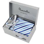 Polyester necktie jacquard set