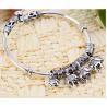 Buy cheap Sterling Silver Elephant Charm Bracelet Thai Silver Vintage Jewelry (B6041203) from wholesalers