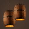 Buy cheap American country loft Wine barrel pendant light E27 light for bar cafe restaurant wooden pendant light(WH-VP-63) from wholesalers