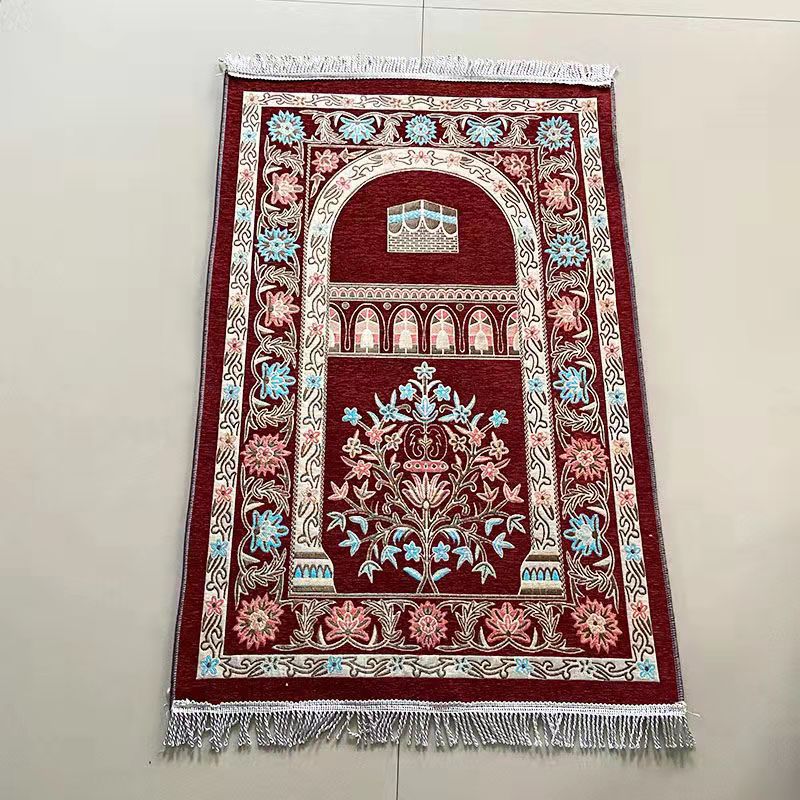 Eid Holidays Islamic Pray Rug for Worship Abstract Pattern Muslim Prayer Mat