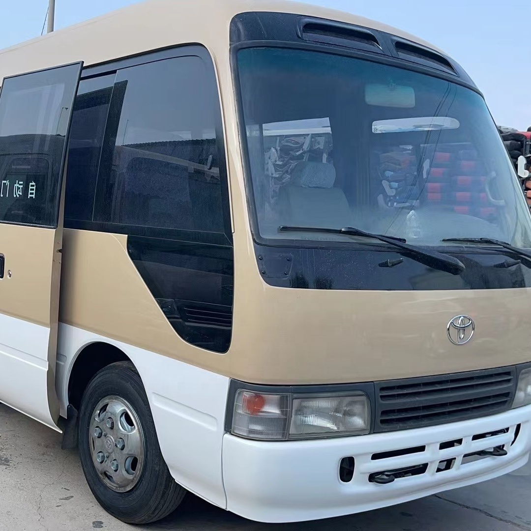 V6 4.0 6GR 2.7L VVT-I Engine Used Coaster Bus with 30 Seats in Excellent Condition