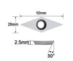 Indexable Wood Planer Carbide Inserts With Diamond Shape Sharp Point