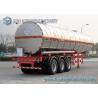 Buy cheap 3 Axle 38000L Butyl Acetate Chemical Liquid Tank Trailers With Ellipse Shaped from wholesalers