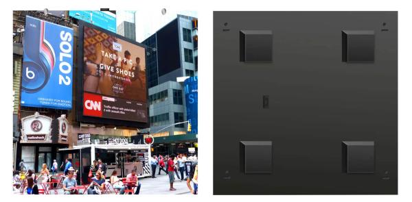 Buy cheap Front Service Screen Outdoor LED Advertising Display P8RGB 320X320MM Module from wholesalers