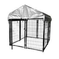 Buy cheap Galvanized or pvc coated Single/Double door folding metal dog cage product