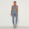 Buy cheap Seamless Yoga Workout Clothes Compression 2 Piece Set Hip Lifting Leggings Crop Top from wholesalers