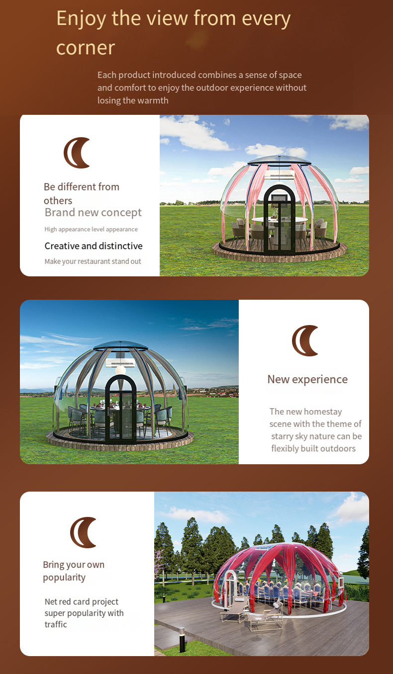 Sun Room House Terrace Outdoor Camp Camping Tent 4.4 m Restaurant