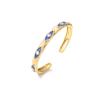 Buy cheap Unisex Vintage Evil Eye Ring Adjustable Enamel Gold Plated Brass Ring from wholesalers