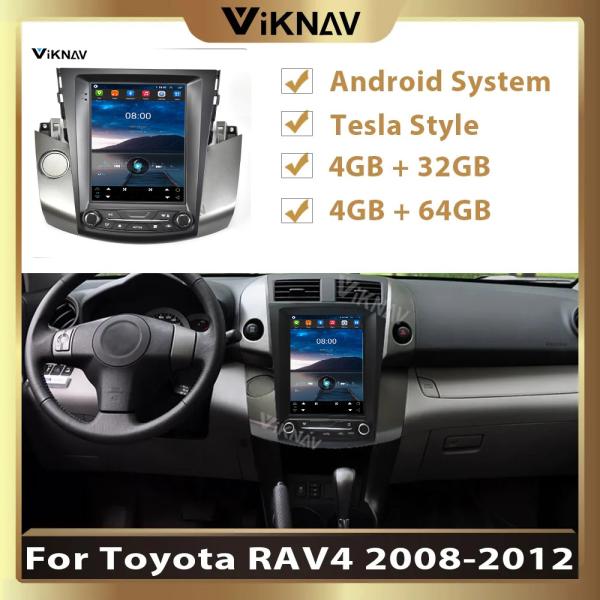 Buy cheap 10.4 inch Android Touch Screen Car radioFor 2008-2012Toyota Rav4 Multimedia Player Navigation 4G Wireless Carplay from wholesalers