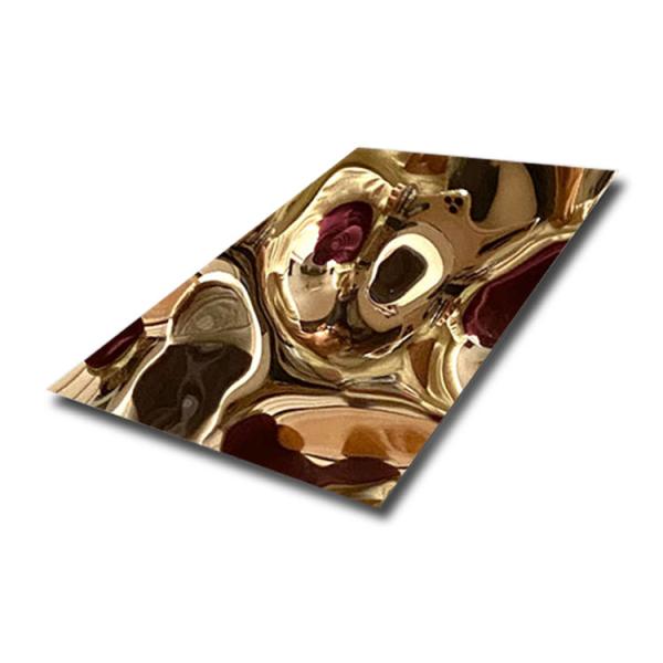 Buy cheap ASTM Decorative Stainless Steel Plate Wall Panel Corrugated Hammered Water Ripple Steel Sheet from wholesalers