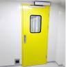 Buy cheap Yellow Pharmaceutical Clean Room Door 40mm thick Single Leaf Swing Door 304 SS Hinge from wholesalers