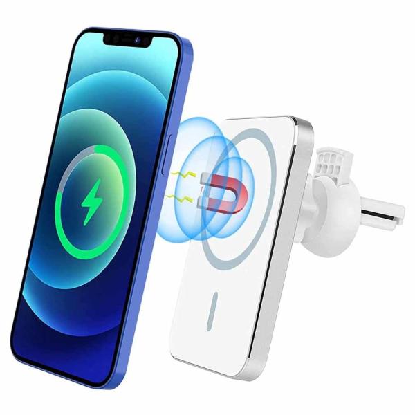 Buy cheap Universal Magsafe Phone Mount Charger 15W Fast Charging strong magnets from wholesalers