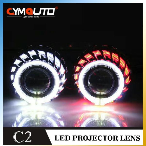 Buy cheap 2.5 Inch Hid Xenon Projector Lens Kit 55W / 35W Ballast Double Angle Eyes from wholesalers