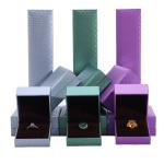 Pendant Bracelet Necklace Ring Jewelry Box Purple Paper Packaging Hot Stamping