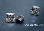 Buy cheap Square Moissanite GH color 7mm 2cts VVS clarity princess cut for wedding ring from wholesalers
