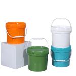 Round Paint Custom Printed Plastic Bucket for Packaging Container Logo