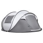 280*200*130CM Grey Waterproof PU2000MM Coated 190T Polyester 4-Season Pop Up