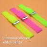 Buy cheap 18mm 20mm 22mm Adjustable Luminous Silicone Rubber Watch Strap from wholesalers