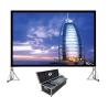 Buy cheap 100" - 300" Big collapsible projection screen with aluminum housing from wholesalers