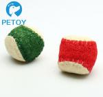 Eco Friendly Small Indestructible Rope Dog Toys Nature Loofah Material