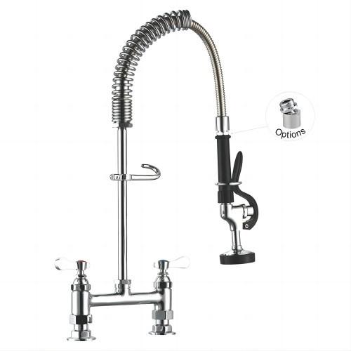 Buy cheap ODM Commercial Kitchen Dishwasher Parts Deck Mount Pre-Rinse Faucet Unit ISO9001 from wholesalers