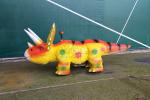 3 - 4M Long Dinosaur Kids Car , Coin Operated Animatronic Dinosaur Ride