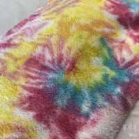 Buy cheap Tie Dyed Rainbow Garment Soft Sherpa Fabric 240gsm 150D product