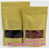 Buy cheap 100% Food Grade Customized Recyclable Eco Zipper Eight Side Sealed Biodegradable Paper Bag For Food Packing, Brown kraft from wholesalers