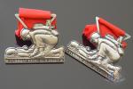 Custom 3D Race Running Awards With 864*38mm Red Ribbon Personalized