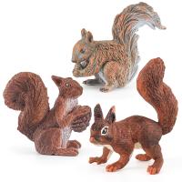 Buy cheap Wildlife Animal Figures Model Playsets 3 PCS Squirrel Figure Model Toy For Boys product