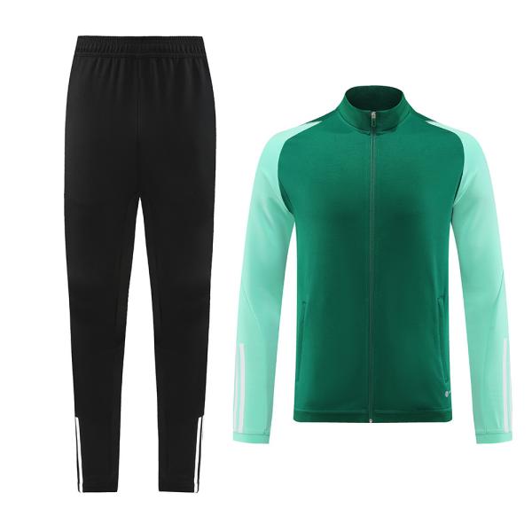 Buy cheap Green Football Training Tracksuit AJ07 Jacket Set from wholesalers