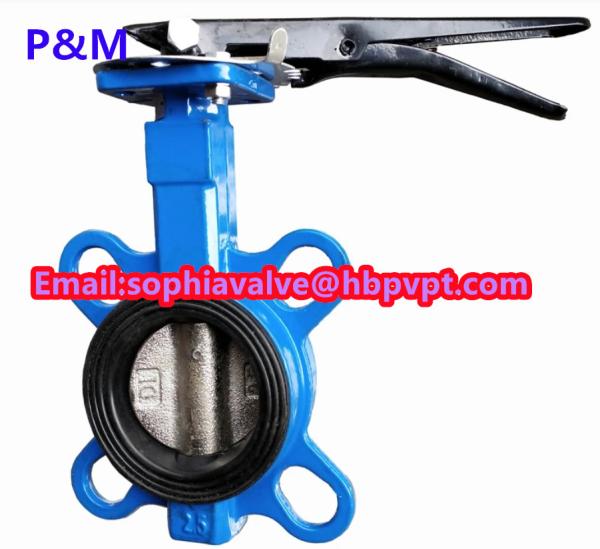 Buy cheap DIN cast iron wafer butterfly valve with pin from wholesalers