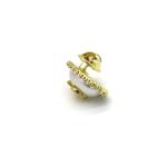 Alloy Plated Gold Oval Cufflinks , White Pearl Cufflinks For Shirt ODM
